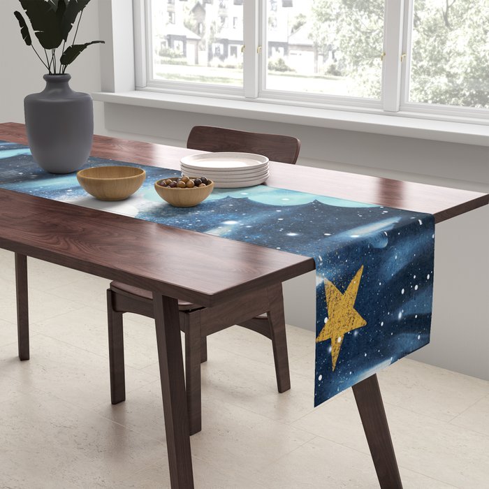 Moonlit Cloud Fantasy A Table Runner Gallery Image 2
