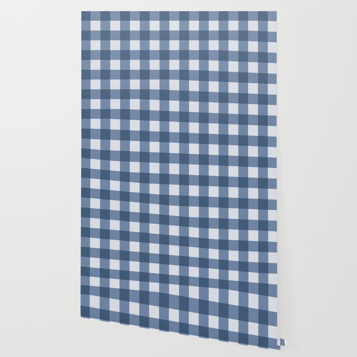 Gingham Plaid Pattern - Classic Blue Wallpaper Gallery Image 2