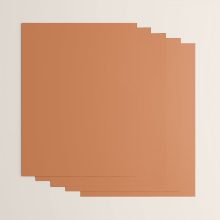Solid Terracotta Wrapping Paper Gallery Image 3