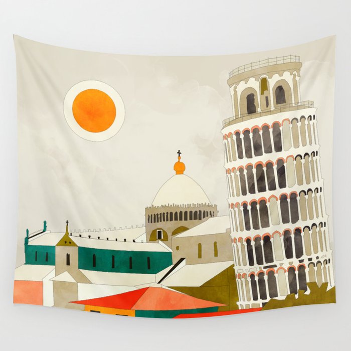 Pisa Wall Tapestry Gallery Image 4