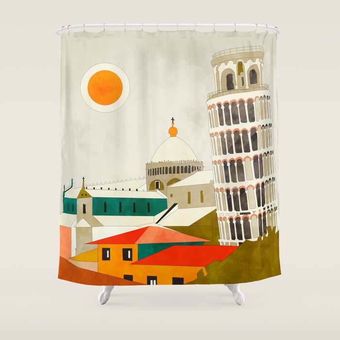Pisa Shower Curtain Gallery Image 1