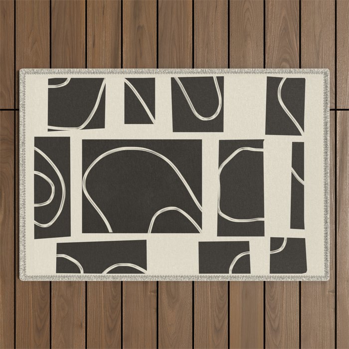 Abstract Pathways 1 Outdoor Rug Gallery Image 1