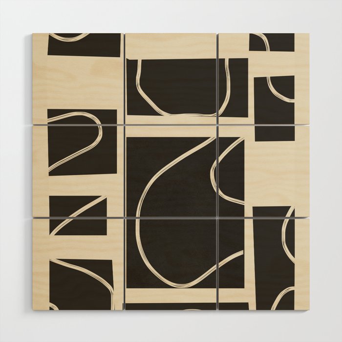 Abstract Pathways 1 Wood Wall Art Gallery Image 1