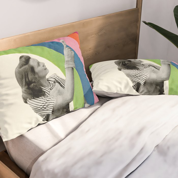 Paint a Rainbow Pillow Sham Gallery Image 2