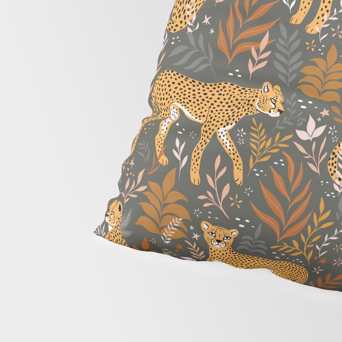 Wild Cheetah Pattern II - Autumn Pillow Sham Gallery Image 4