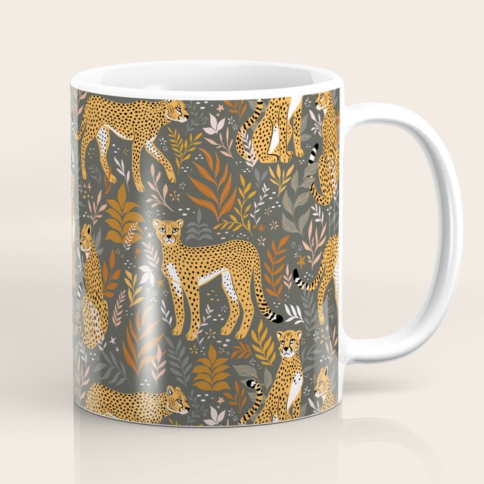 Wild Cheetah Pattern II - Autumn Coffee Mug Gallery Image 1