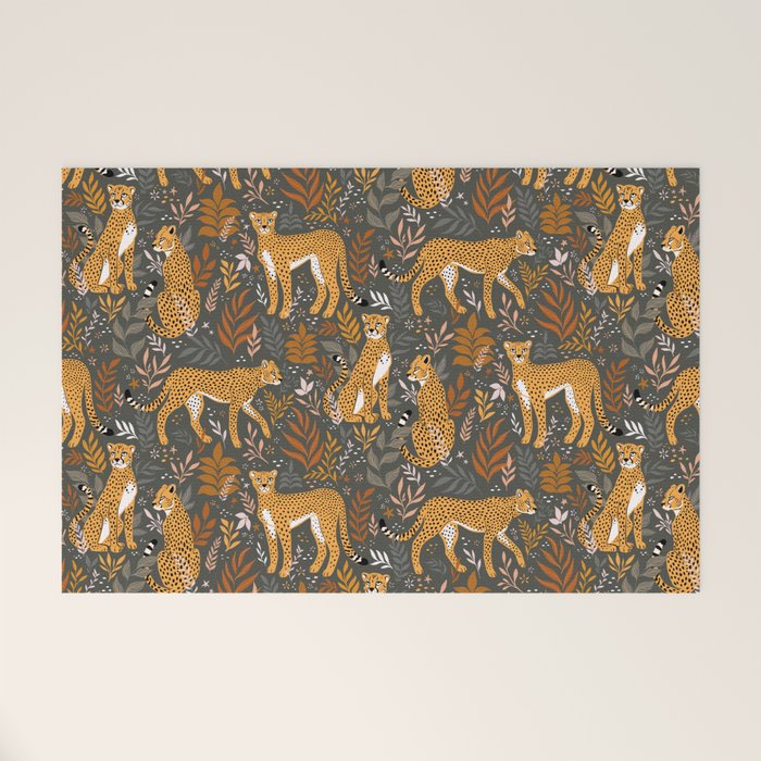 Wild Cheetah Pattern II - Autumn Welcome Mat Gallery Image 1