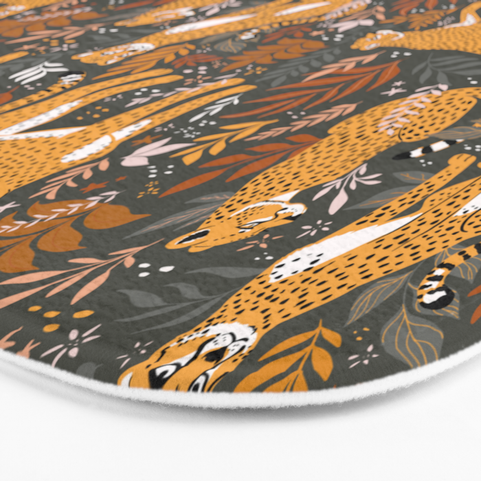 Wild Cheetah Pattern II - Autumn Bath Mat Gallery Image 3