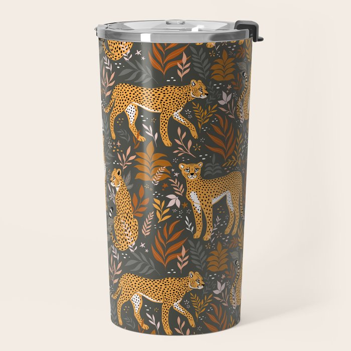 Wild Cheetah Pattern II - Autumn Travel Mug Gallery Image 2
