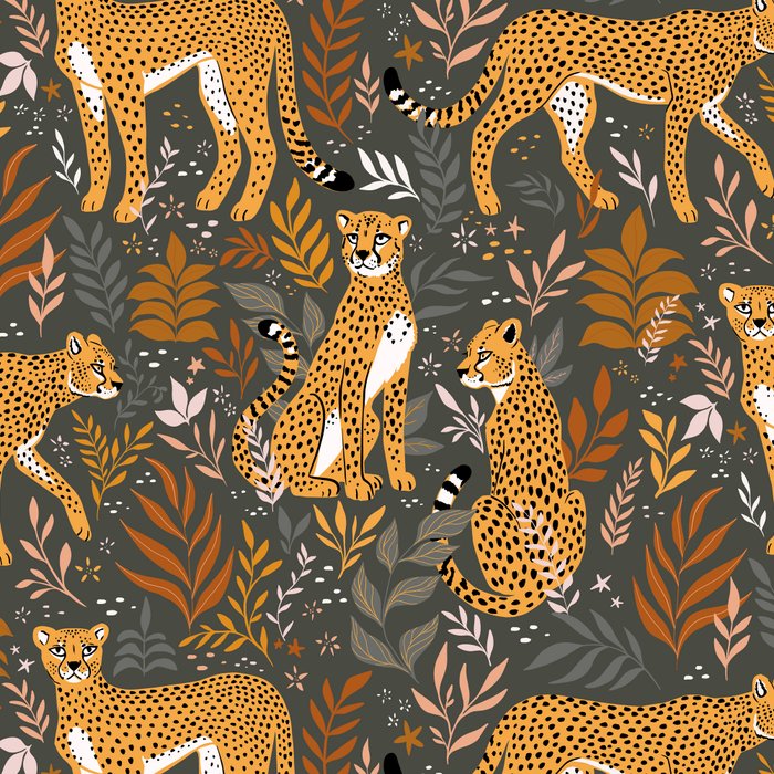 Wild Cheetah Pattern II - Autumn Coffee Mug Gallery Image 2