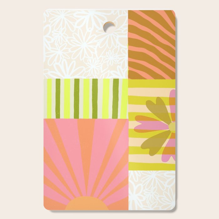 Sun Blocks, Vacation Mode Cutting Board Gallery Image 1