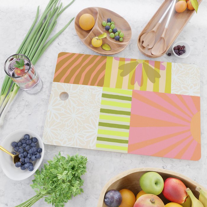 Sun Blocks, Vacation Mode Cutting Board Gallery Image 2