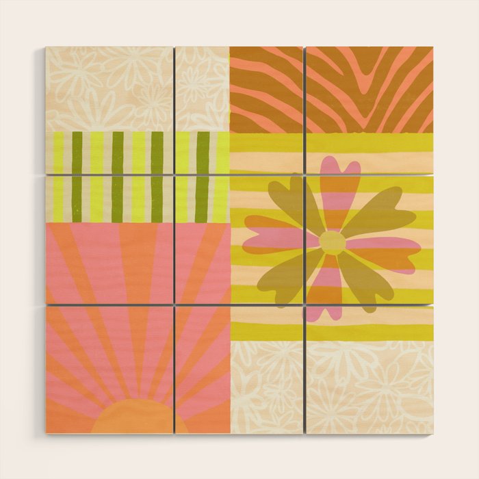Sun Blocks, Vacation Mode Wood Wall Art Gallery Image 1