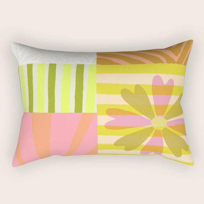 Sun Blocks, Vacation Mode Rectangular Pillow Gallery Image 2