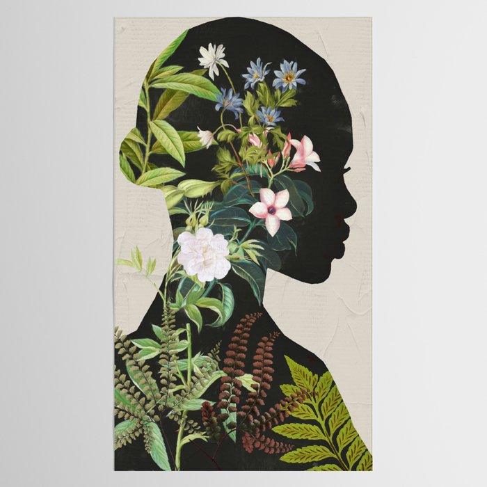 Floral Portrait 16 Tablecloth Gallery Image 2