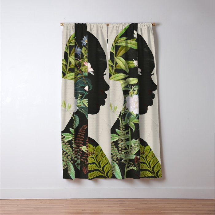 Floral Portrait 16 Window Curtain Gallery Image 3