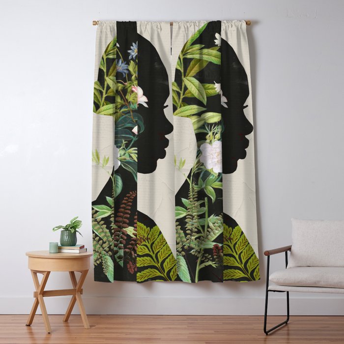 Floral Portrait 16 Window Curtain Gallery Image 5