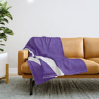 Northwestern Color Throw Blanket Gallery Image 1