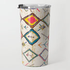 Traditional Vintage Moroccan Berber rug Travel Mug Gallery Image 3