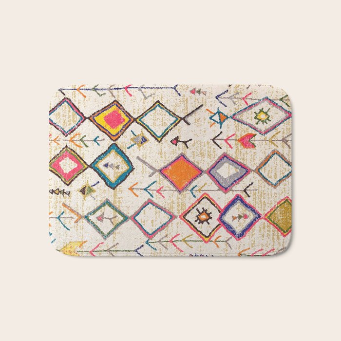 Traditional Vintage Moroccan Berber rug Bath Mat Gallery Image 1