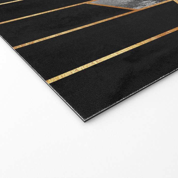 Charcoal Hexagons Welcome Mat Gallery Image 2