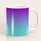 Violet Purple and Turquoise Ombre Coffee Mug Gallery Image 1