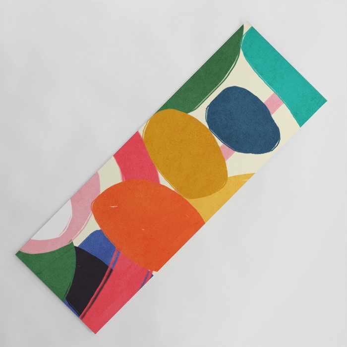 Modern Abstract Shape 01 Yoga Mat Gallery Image 1