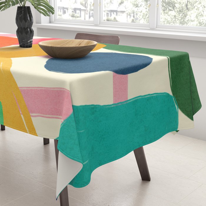Modern Abstract Shape 01 Tablecloth Gallery Image 3