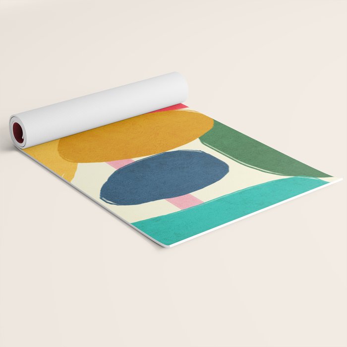 Modern Abstract Shape 01 Yoga Mat Gallery Image 2