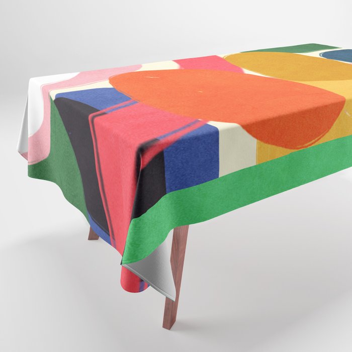 Modern Abstract Shape 01 Tablecloth Gallery Image 1