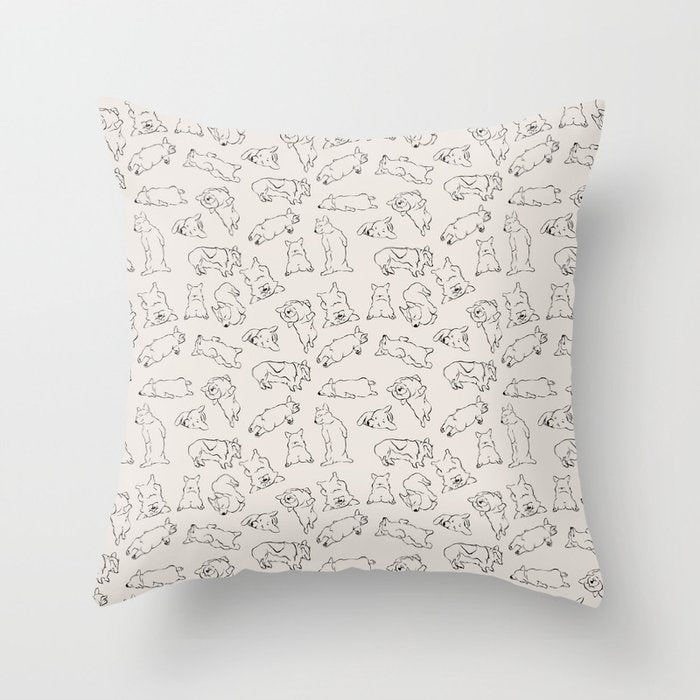 More Sleep Corgi Throw Pillow Gallery Image 6