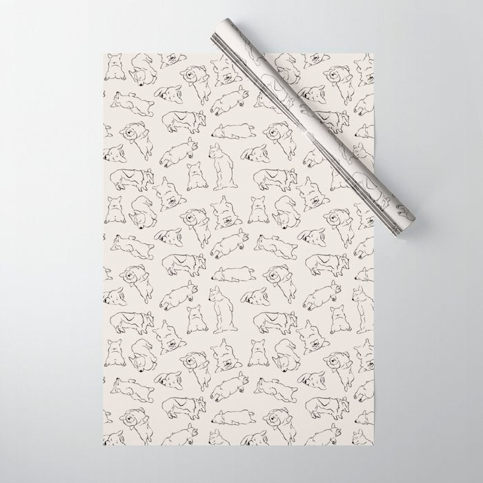 More Sleep Corgi Wrapping Paper Gallery Image 1