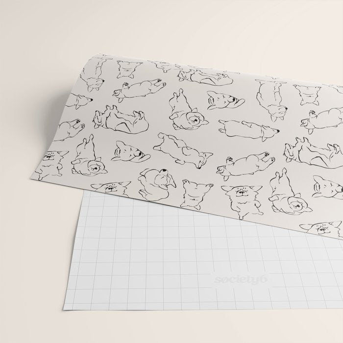 More Sleep Corgi Wrapping Paper Gallery Image 2