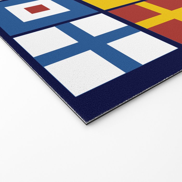 Nautical Flags Welcome Mat Gallery Image 2