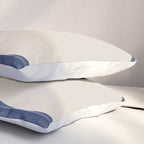 Mid Century Modern Geometric Blue Pillow Sham Gallery Image 3