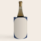 Mid Century Modern Geometric Blue Wine Chiller Gallery Image 3