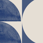 Mid Century Modern Geometric Blue Coffee Mug Gallery Image 2