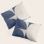 Mid Century Modern Geometric Blue Pillow Sham Gallery Image 3