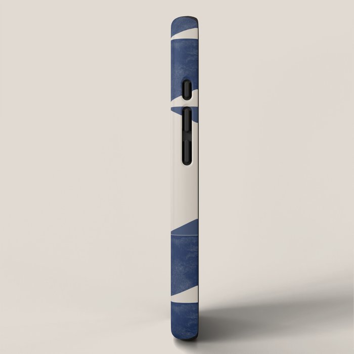 Mid Century Modern Geometric Blue iPhone Case Gallery Image 2