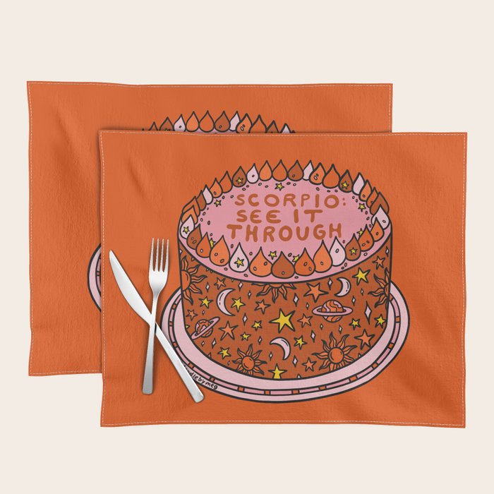 Scorpio Cake Placemat Gallery Image 1
