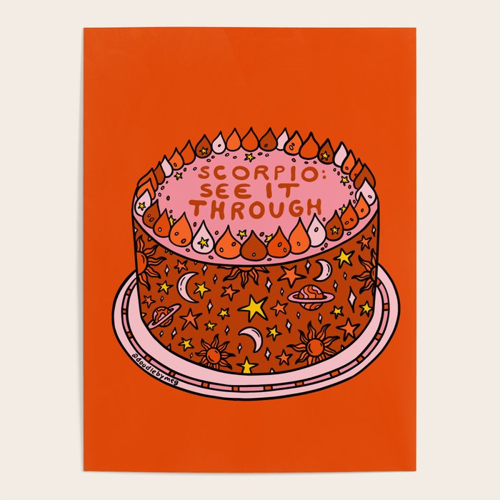 Scorpio Cake Poster Gallery Image 1
