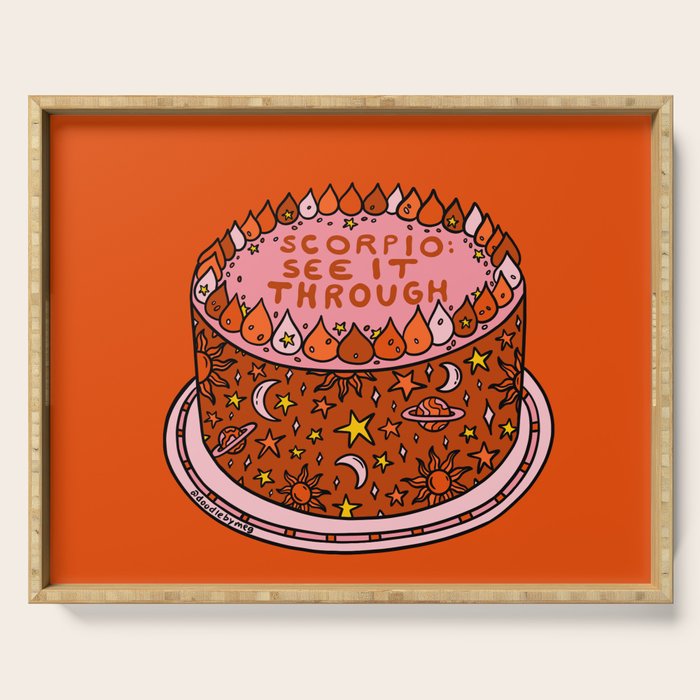 Scorpio Cake Serving Tray Gallery Image 1