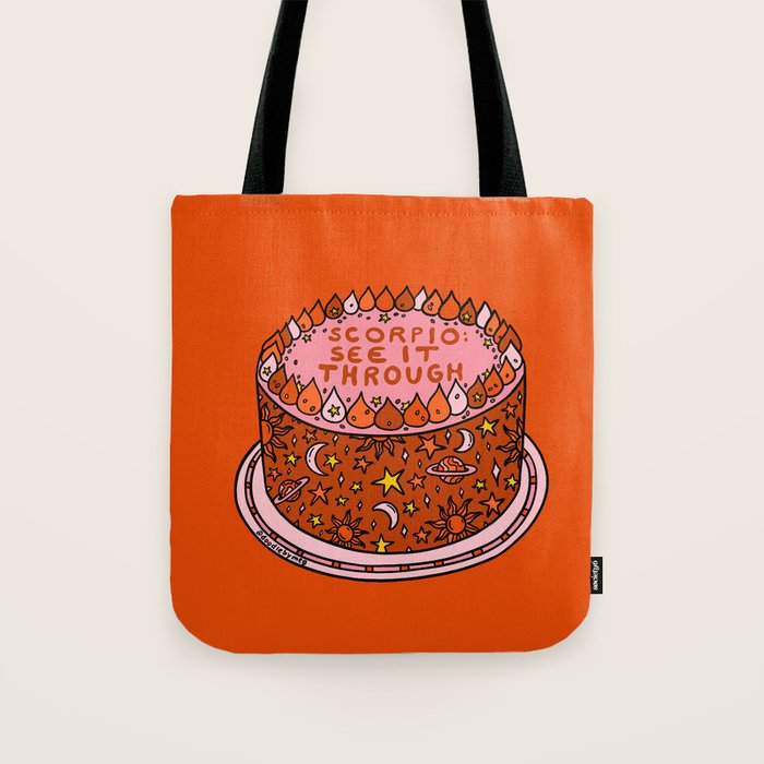 Scorpio Cake Tote Bag Gallery Image 1