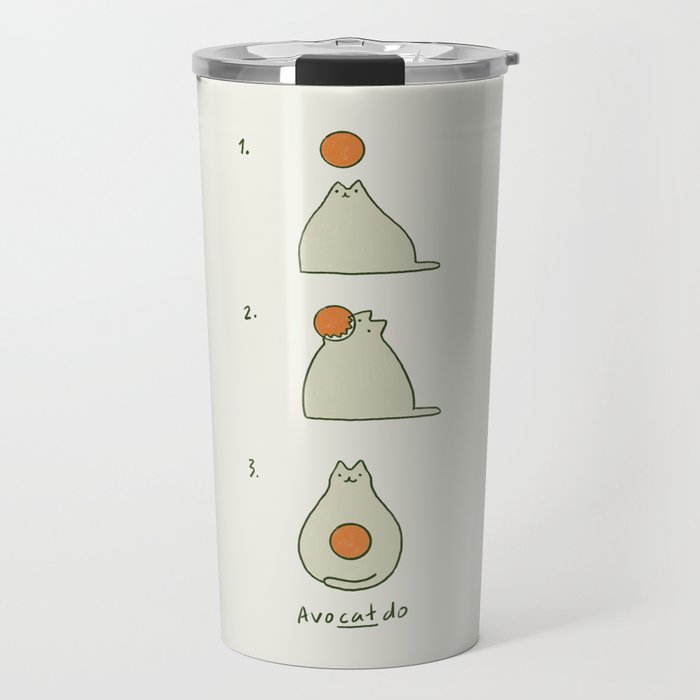 Cat Landscape 117 AvoCatdo Travel Mug Gallery Image 1