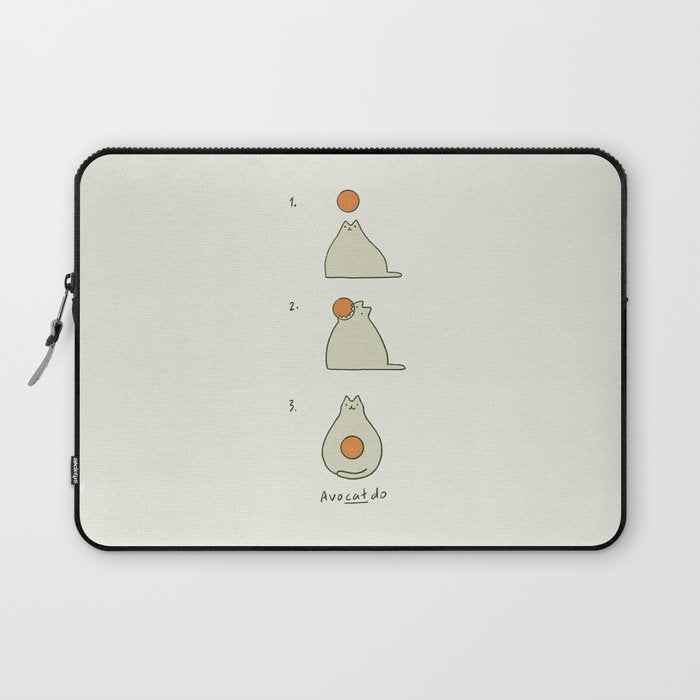 Cat Landscape 117 AvoCatdo Laptop Sleeve Gallery Image 1