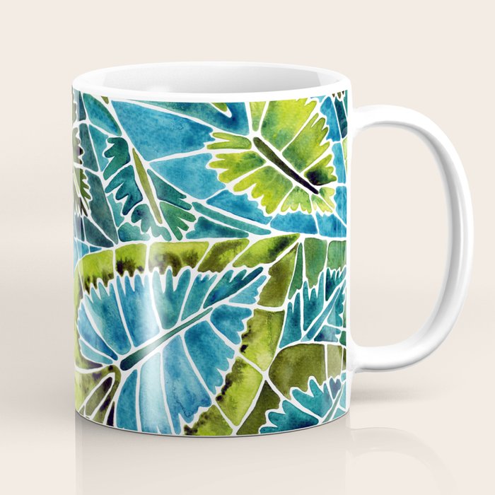 Schismatoglottis Calyptrata - Teal Palette Coffee Mug Gallery Image 1