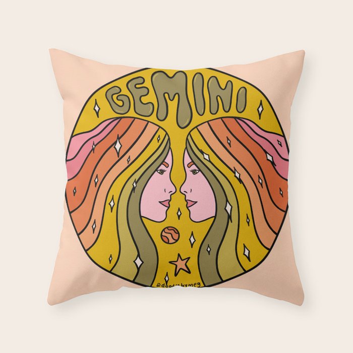 Gemini Throw Pillow Gallery Image 1