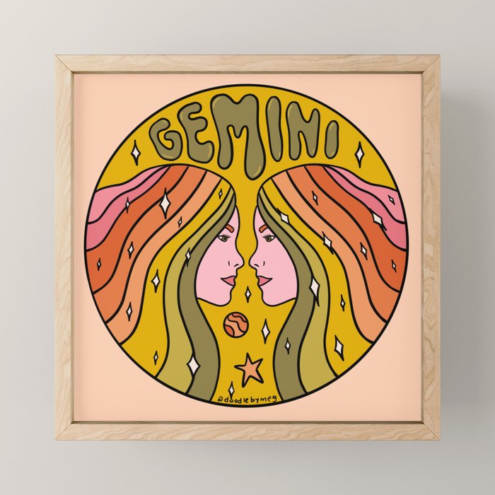 Gemini Mini Art Print Gallery Image 1