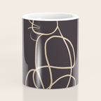 Abstract Line Art Cat Coffee Mug Gallery Image 4