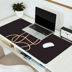 Abstract Line Art Cat Desk Mat Gallery Image 2